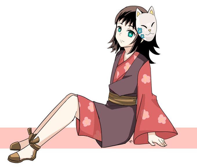 希爾🤍さんがTwitterに投稿した真菰(鬼滅の刃)のイラスト。