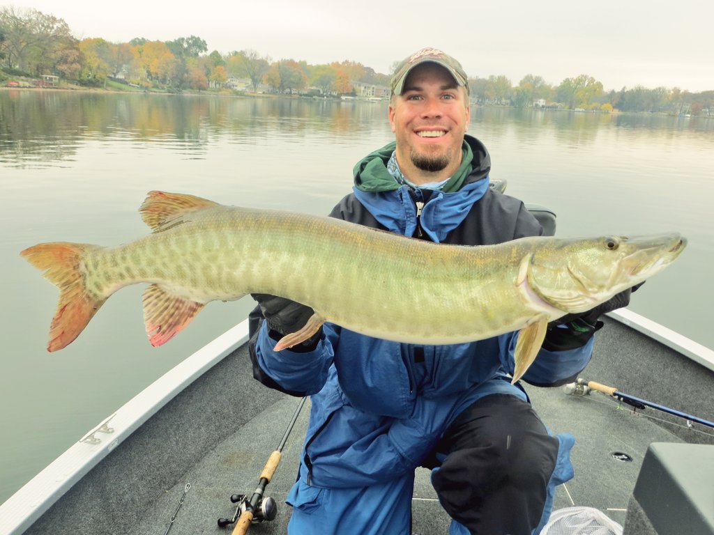 OlHossVike's tweet image. Happy #October1st , the start of the prettiest month of the year to be on the water. #FallBite 🎣😎👍🍂 #MuskieFishingBuildsCharacter 💪