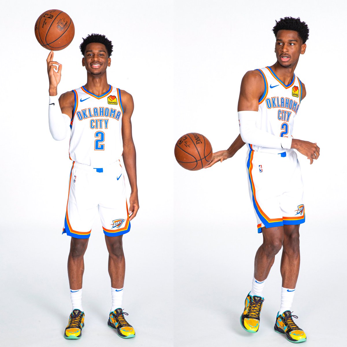 🔥 @shaiglalex broke out the “Prelude” Nike Kobe 5 for @okcthunder Media Day!
#NBAMediaDay #NBAKicks
