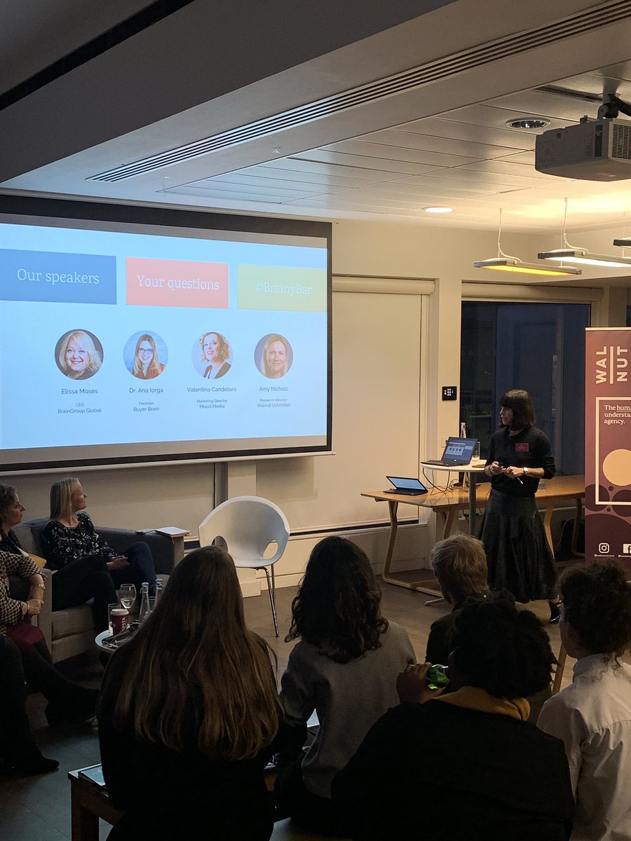 Welcome to our panel this evening! @AmyNicholsNut <a href="/MosesBrain/">Elissa Moses</a> <a href="/ana_iorga/">Ana Iorga</a> <a href="/LaValeCandeloro/">Valentina Candeloro</a> #brainybar9 <a href="/WARCEditors/">WARC</a>