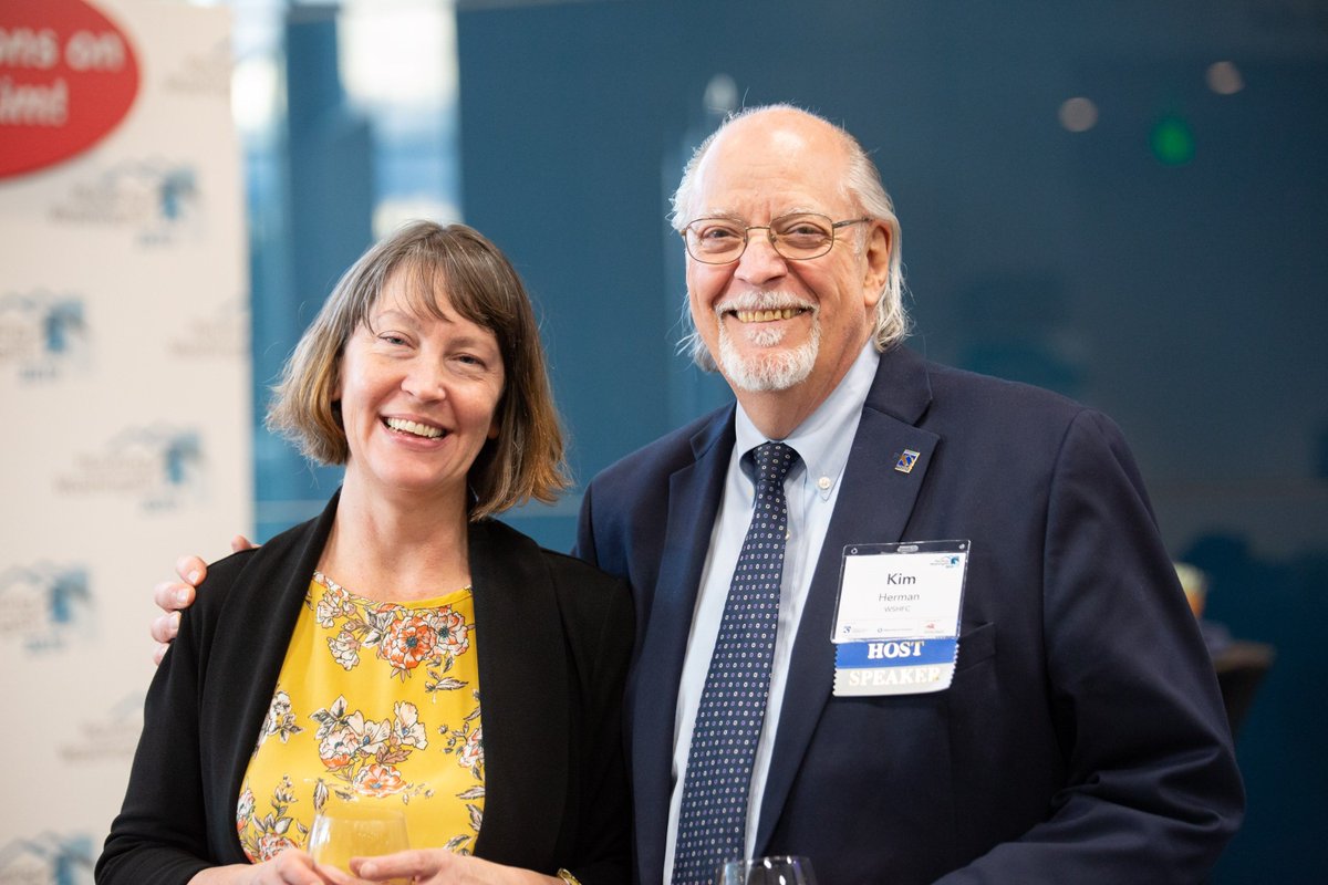 HSNGWA's tweet photo. A gr8 start 2 #HSNGWA last night. A fantastic reception honoring @WSHFC ED Kim Herman's legacy of service. 10:15am sessions r in progress, the next follow @ 11:15am. Head 2 Hall B @ noon 2 hear @iamjeffbutler speak on millennials & building future leaders. @WLIHA @WAStateCommerce https://t.co/whHbQA97AR