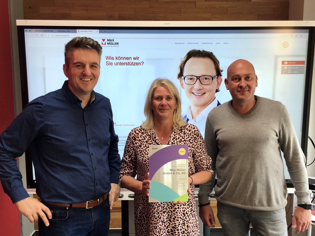 SMART_Tech_DE's tweet photo. Wir freuen uns Max Müller als #Gold_Partner zu zertifizieren. Das Familienunternehmen aus Bremen ist Ihr Ansprechpartner, wenn es um die Weitergabe von Informationen und um die Verbesserung von betrieblichen Prozessen geht.  #SMART_Händler
https://t.co/ImJ0tbhS6Q https://t.co/6832OW487k