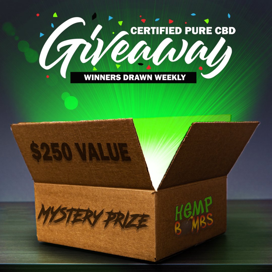 🍂 Win a Mystery Prize 🍂

1 random, lucky winner will receive a #HempBombs mystery prize worth $250!

1. RT 
2. Fall is in full swing, which Hemp Bombs product are you FALLING for this season?
3. Bonus: bit.ly/2odIuOy

US &amp; Australia only, 18+. Winner announced 10/7.