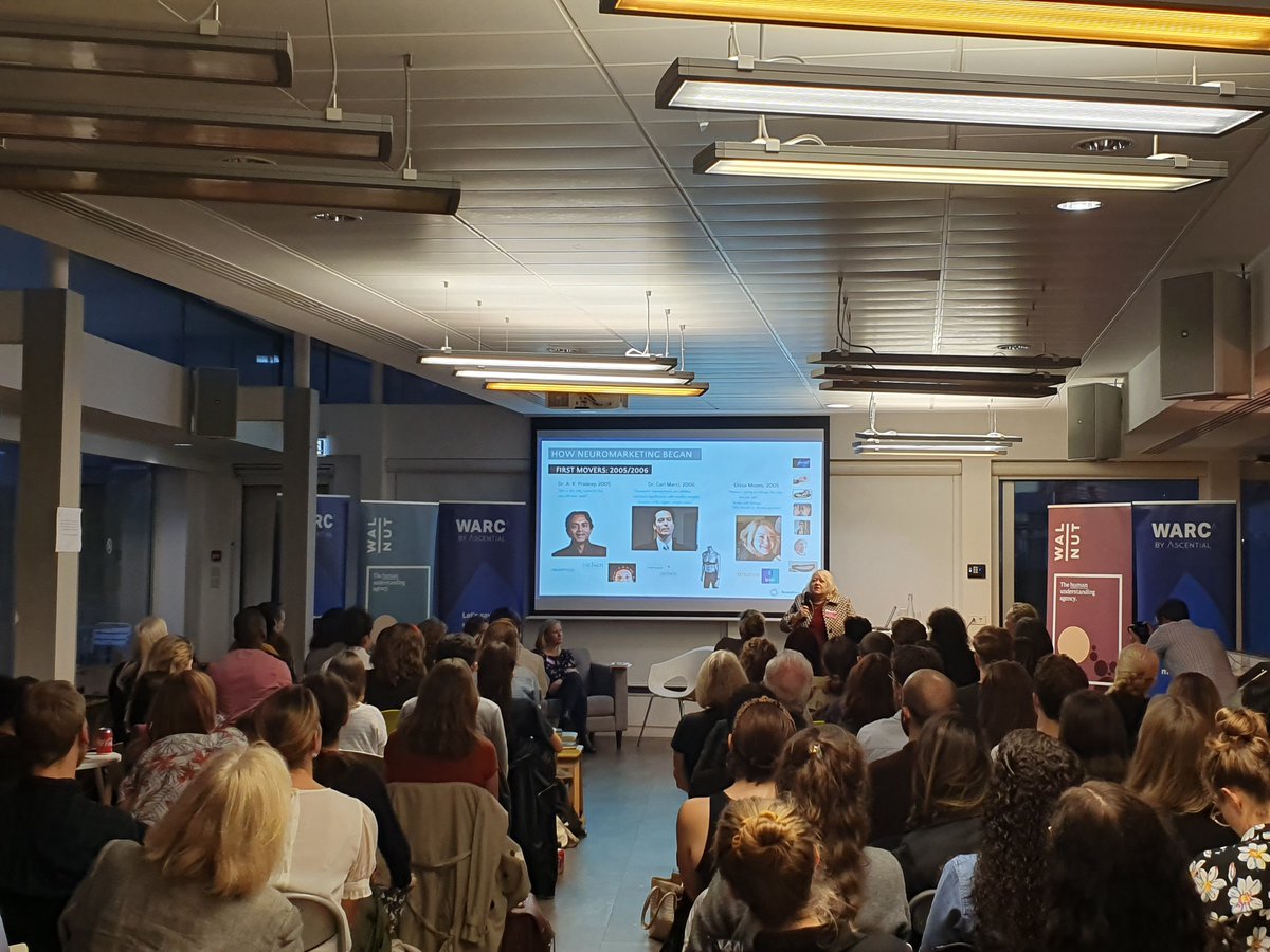 Full house this evening at the 9th #BrainyBar to hear from #women in #neuromarketing <a href="/WalnutUnlimited/">Walnut Unlimited</a>