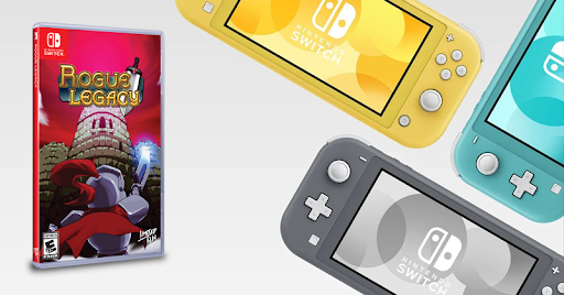 LimitedRunGames's tweet image. The fourth game in our Switch Lite grand prize bundle is... Rogue Legacy! ⚔