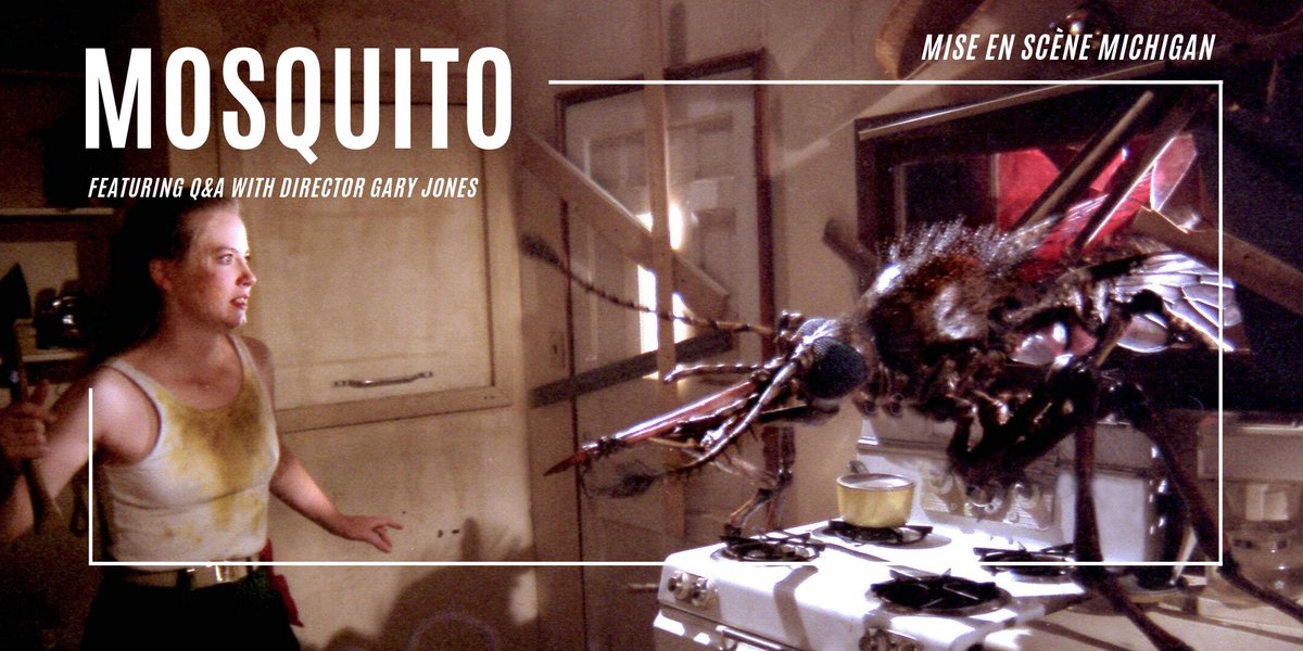 MiseMichigan's tweet photo. Michigan-made creature feature MOSQUITO plays Sunday, Oct 13th at 5pm @Senate_Theater, featuring a Q&amp;A with director Gary Jones. Tickets: https://t.co/dbMi36JfgO https://t.co/pTmUX2SL3M