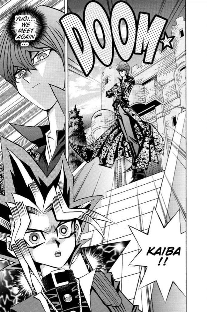 Yugi & Kaiba’s rematch at Duelist Kingdom was already one of my favorite duels, but seeing it as it was originally drawn by Takahashi is a whole other experience. So many great spreads!!