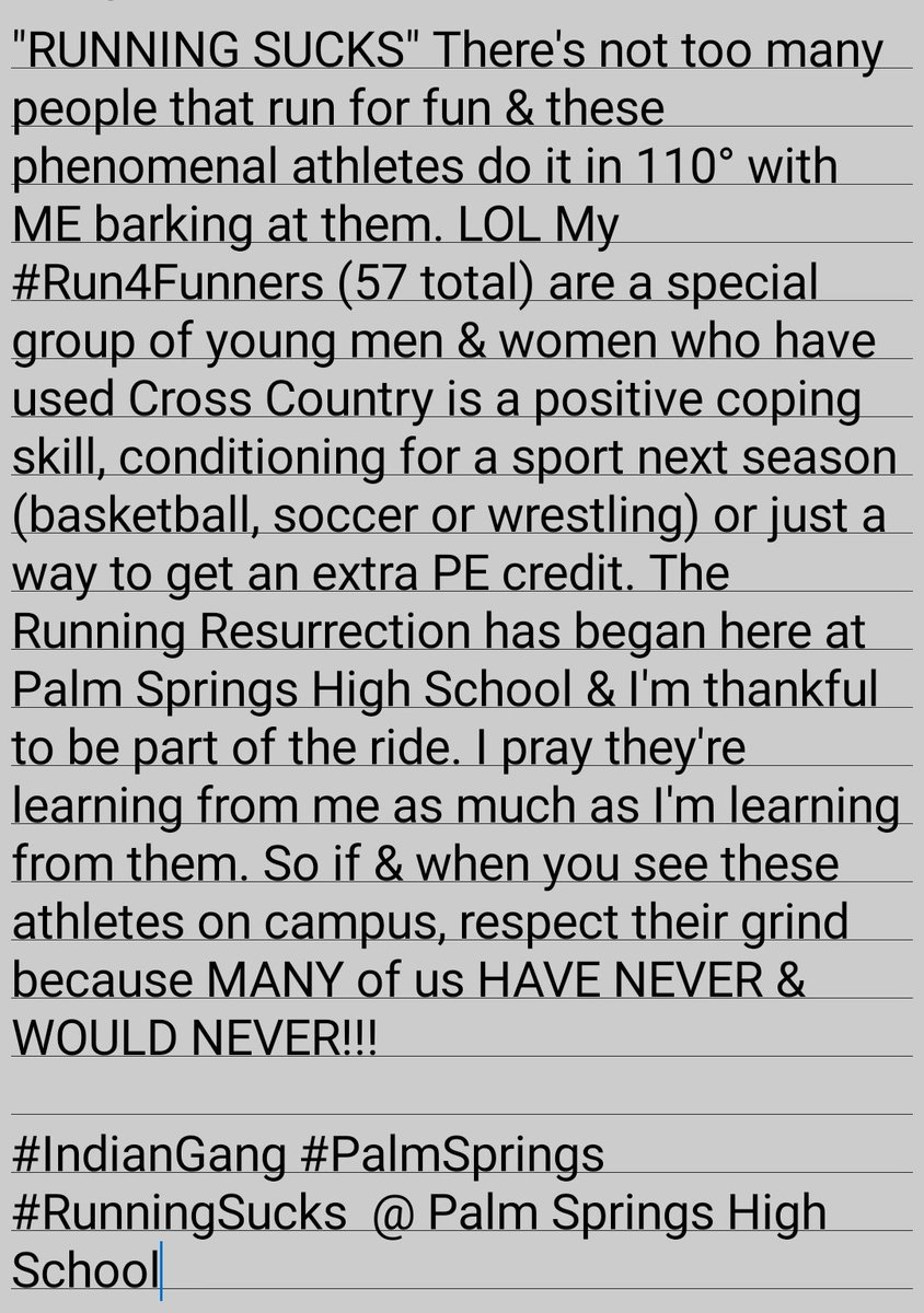 5ft23inches's tweet photo. Thoughts Of Coach B:
Salute to ALL Cross Country Runners. (a special s/o all DESERT RUNNERS you all are #AnotherBreed of DEDICATED) Allow me to introduce our 2019 CROSS COUNTRY TEAM.
πΈπ³: @LisandroRivera https://t.co/oY0IIClJbf