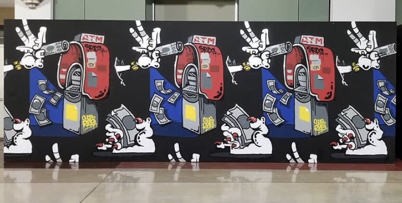 Prizmoutlets's tweet photo. Mural by the Brooklyn duo @_theyok and @_sheryo #yokandsheryo. Creating the largest single location of street art across the globe!  @muraloasis #primm #lasvegas #la #I15 #moretocome  #themuralco #graffiti #muraloasis #vegas Curated and Produced by @theMuralCo. https://t.co/NrvHZtQrdH