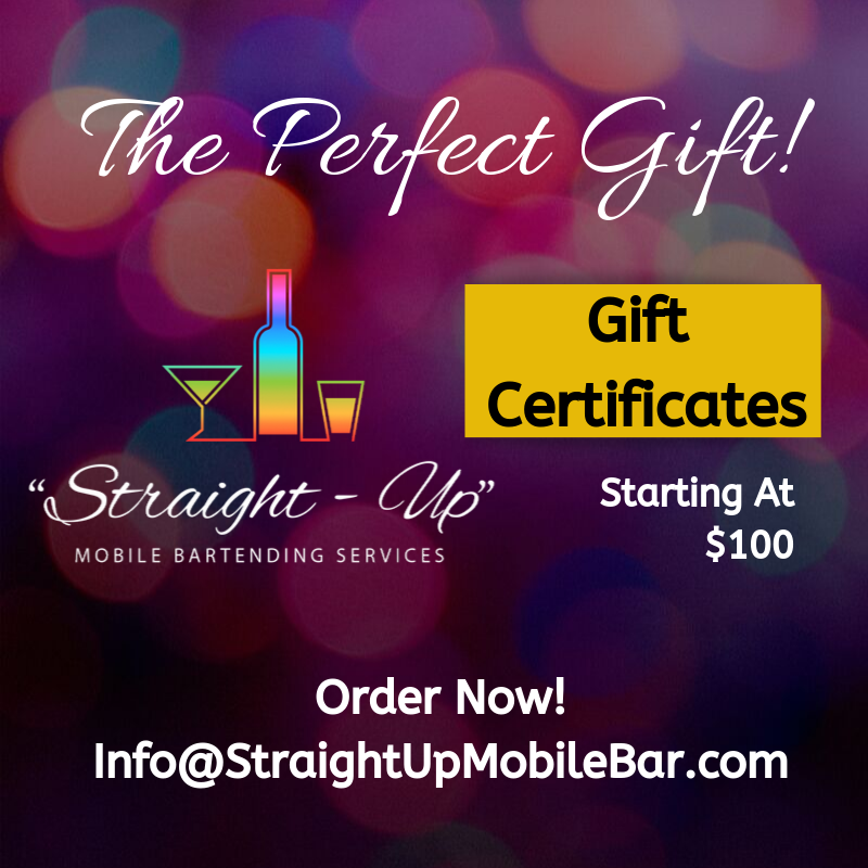 You have less than 3 months to kick it in gear for the holidays. Let's start off with a gift idea: Straight-Up Gift Certificates! Purchase a certificate for $100+ by emailing us at info@StraightUpMobileBar.com

#StraightUp #retweet #orlando #tampa #love #libra #holidayparty