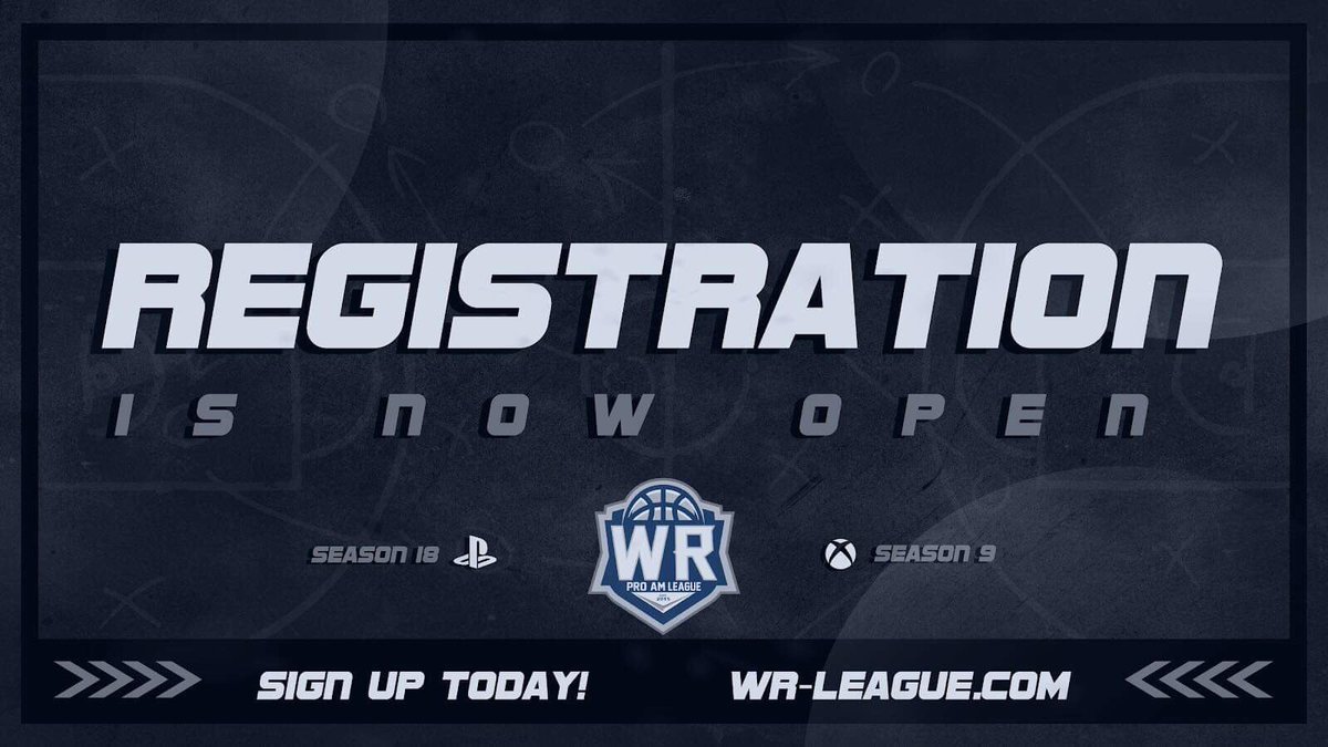 WRProAmLeague's tweet image. ⚠️ANNOUNCEMENT⚠️

PMM works! WR Open brackets will be released by Sunday 10/6.

Season will start Thursday 10/10. Complete calendar wr-league.com/rules/

Regular season registration deadline 10/4 wr-league.com/registration

@youFamousEnough @2kCompGames #NBA2K20