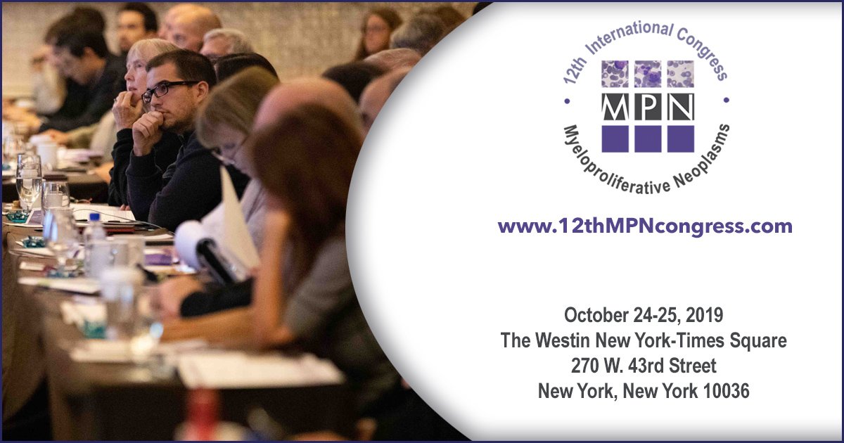 Don't miss the 12th Intl Congress on MPNs! Deadline to reserve a hotel room at the reduced rate is Oct 4! bit.ly/MPNcongress
#RareCancerDay #MPNsm #myelofibrosis #polycythemiavera #essentialthrombocythemia #CML #hematology #rarebloodcancer #raredisease #MPNcongress