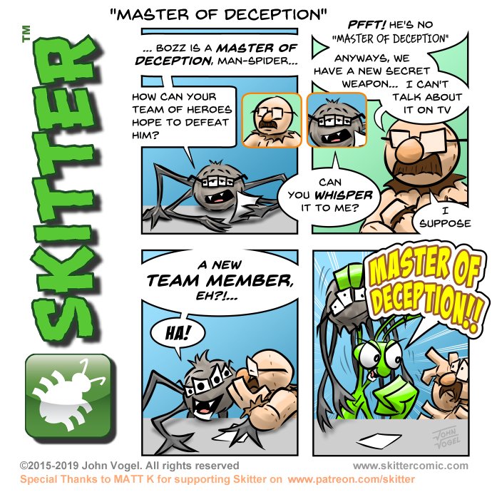 SkitterComic's tweet photo. Bozz is a "Master Of Deception"... ( Please Retweet! ) --> https://t.co/iTF1HwVv9x
( #superhero #villain #spiderman #news #hero ) https://t.co/aOdBkUS1kB