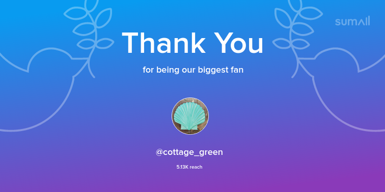 ComMc98gmail1's tweet photo. Our biggest fans this week: cottage_green. Thank you! via https://t.co/fKF8AyzC6a https://t.co/vZOtPxIGrb