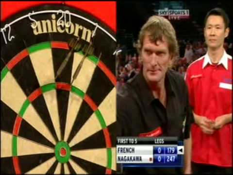 DartsMatchApp's tweet photo. #DartsFact - The lowest ever combined televised 3-dart average is 109.29. 

It occurred in the match between Warren French (54.94) and Akihiro Nagakawa (54.35) at the 2009 PDC World Darts Championship. https://t.co/Zg0NOLigYJ