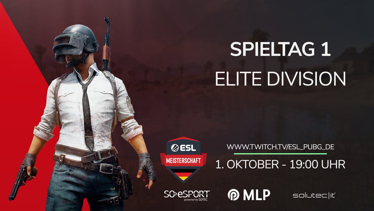 ➡️PUBG ESLM Elite Division Spieltag 1

Es geht wieder los💪Unsere Jungs sind hyped und wir auch! Die Jagd nach dem Chicken Dinner kann beginnen🍗

🕗19:00 Uhr
🎥twitch.tv/esl_pubg_de

Auf eine gute Saison! #ern #tsvo #PUBG #ESLM