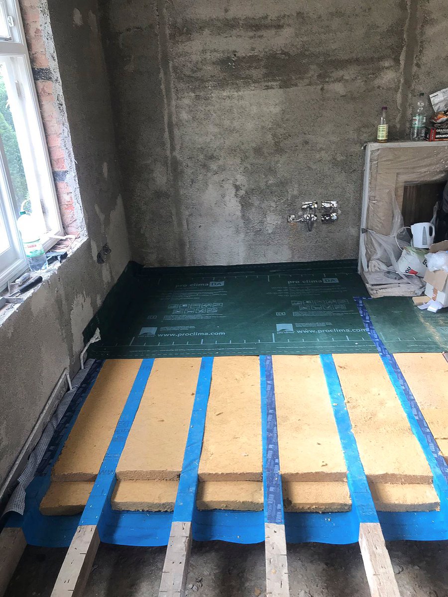 Ecological Building Systems Perfect Example From Ecorenovationuk Of How To Insulate A Suspended Timber Floor Following The Method Described In Our Blog Post To The Letter Read The Blog Here