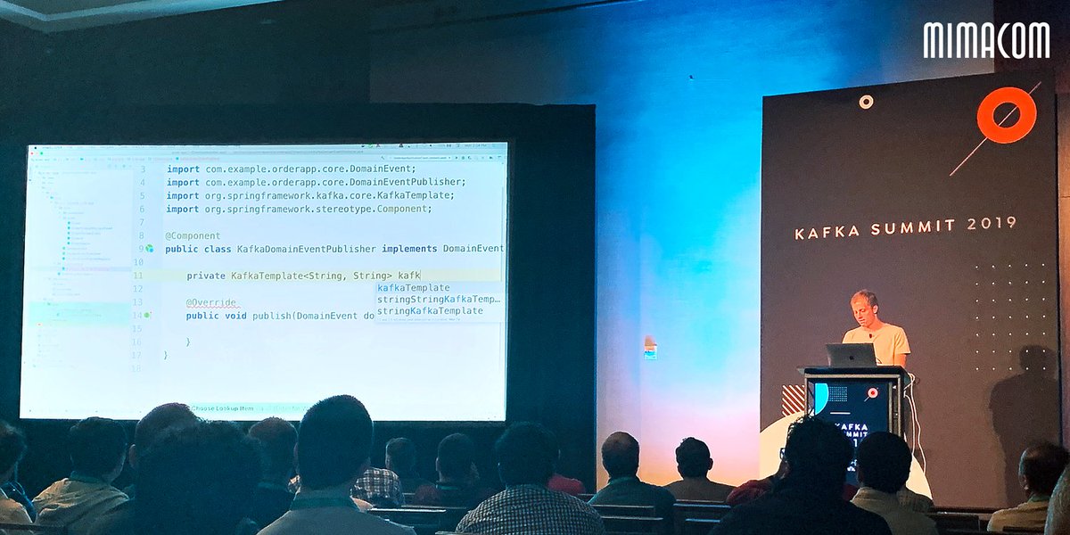 Mimacom (@mimacom) on Twitter photo #mimacom @ #KafkaSummit19 in #SanFrancisco with <a href="/vzickner/">Valentin Zickner</a> 's talk “Event Sourcing with Spring Boot" #mimacom @ #KafkaSummit19 in #SanFrancisco with <a href="/vzickner/">Valentin Zickner</a> 's talk “Event Sourcing with Spring Boot"
