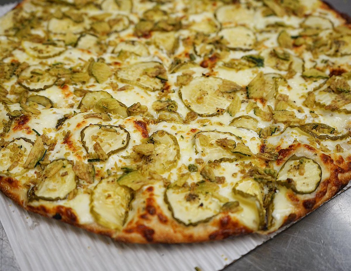 Ohio Pie Co On Twitter Yes You Can Still Get The Fried Pickle Pie Yes It Is Very Delicious See You Today For A Pie Or Two Ohiostylepizza Picklepizza Pickle Pickles Friedpicklepie
