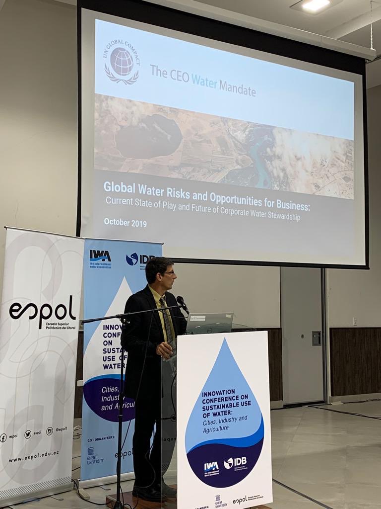 Centro de Agua y Desarrollo Sustentable (@cads_espol) on Twitter photo Global Water Risks and Opportunities for business: Current State of Play and Future Corporate Watee Stewardship by <a href="/JasonMorrison49/">Jason Morrison</a> CEO Water Mandare USA #SecondDay Global Water Risks and Opportunities for business: Current State of Play and Future Corporate Watee Stewardship by <a href="/JasonMorrison49/">Jason Morrison</a> CEO Water Mandare USA #SecondDay