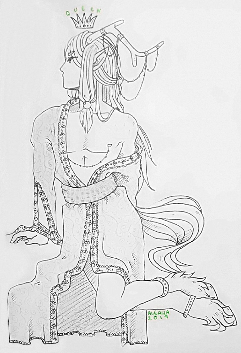 RaionArtGrove's tweet photo. ♣🍀
Decktober Day 1
Queen of Cloves
My Clove Suit is going to be some gorgeous deer elves, who live in the woods. To start, I present their Queen 💚
#art #traditionalart #inktober #inktober2019 #decktober https://t.co/XyCJT0IxxF