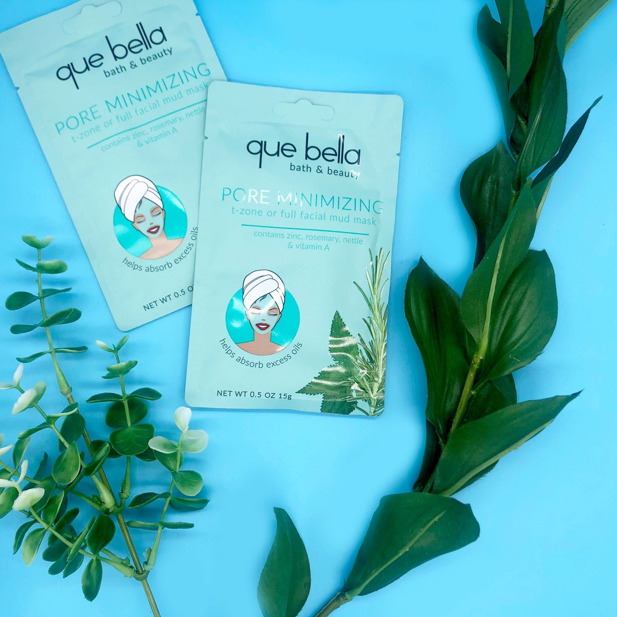 QueBellaBeauty's tweet image. Happy October 1st! Check out our amazing re-branded sachets? Who loves them? Coming to stores 2020!! #poreminimizing #mudmask #quebella #quebellabeauty