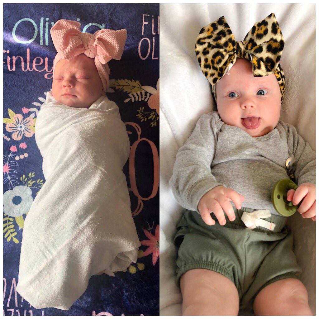 heidi_otis's tweet image. Slightly crying because of this transformation &amp;amp; because she’s almost 4 months old 😭😭😭