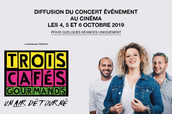 NRJSaintEtienne's tweet photo. Gagnez vos places pour la diffusion du concert de Trois Cafés Gourmands au Camion Rouge vendredi soir et samedi soir à 20h00 🎬🎤
Ecoutez NRJ Sainté entre 12h00 et 16h00 dès demain ! https://t.co/WXNnGYNv4r