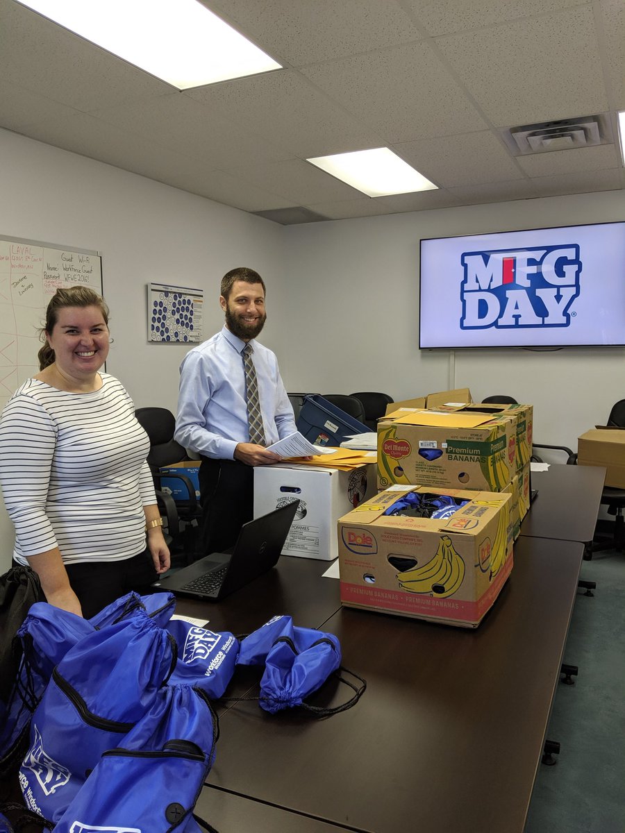 K_Santarossa's tweet photo. Busy morning here @WorkforceWE as our team prepares for #ManufacturingDay2019
Always excited to make sure students from across #YQG are ready to explore careers in the sector!
#MFG2019 https://t.co/qoZMszG0wM