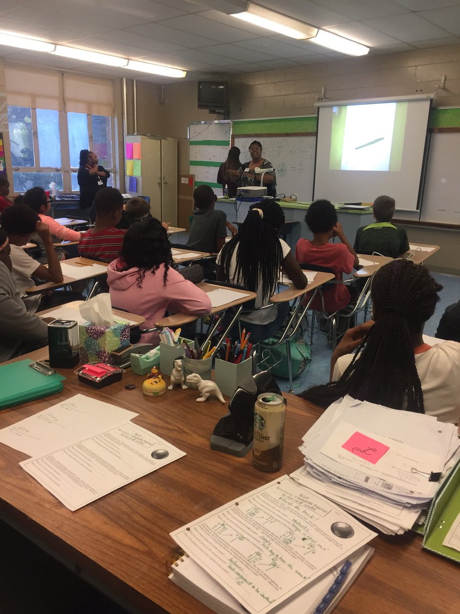 6th grade students rocking math at Hillcrest Middle School