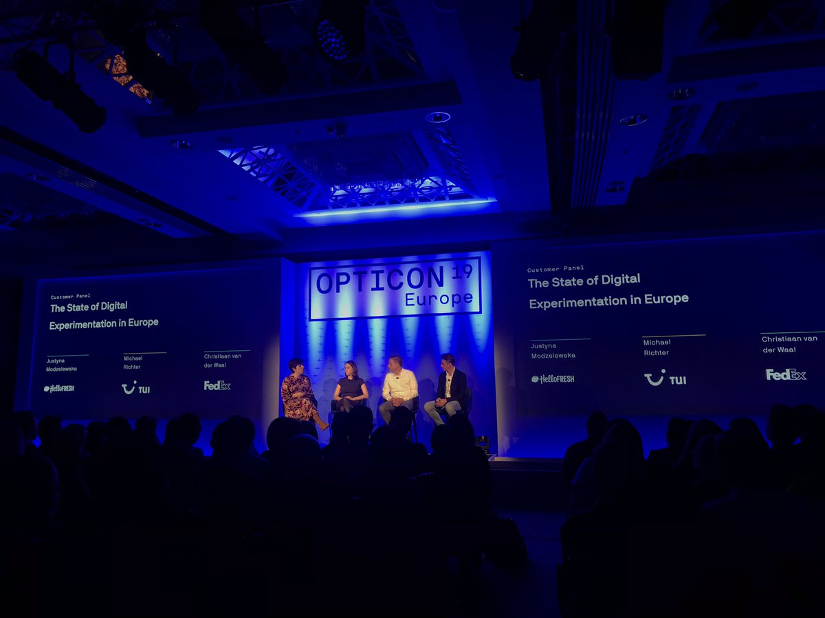 CamillaHolroyd's tweet photo. “Make sure the #experimentation vision is not only siloed to marketing but across all departments” Christiaan van der Waal at FedEx #OpticonEurope @Optimizely https://t.co/174uB4rl3R