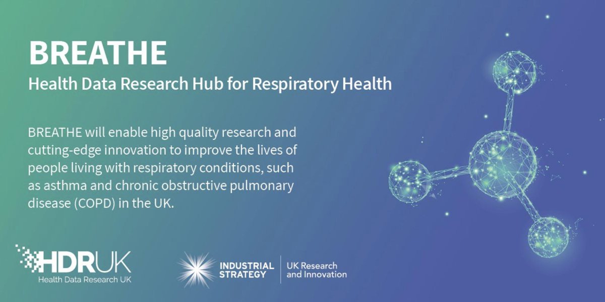 Fantastic to see the launch of BREATHE - one of the new <a href="/HDR_UK/">Health Data Research UK (HDR UK)</a> #HealthDataHubs - which goes live today! A great new initiative to help improve the lives of people living with #respiratory conditions aukcar.ac.uk/article/edinbu…
