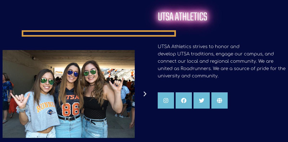 UTSAAthletics's tweet photo. We made it to the runway! 🤩 Head down to Hemisfair when we join @FashionWeekSATX for 🎶Street Beat🎶 and check us out this Friday!

#BirdsUp🤙 https://t.co/NMMFg2oRfJ