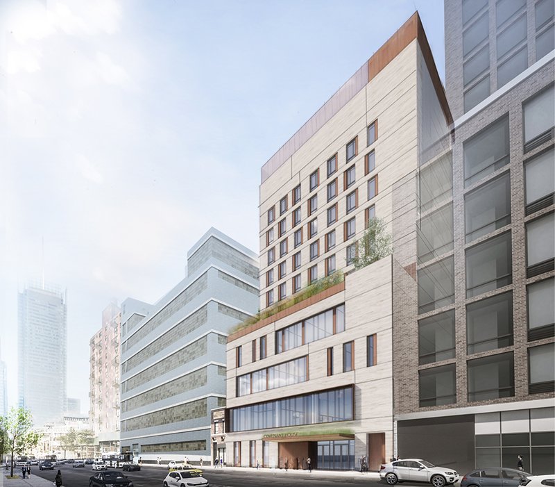 NYREJ's tweet photo. Covenant House breaks ground on $128 million 80,000 s/f facility; Project team includes: DENHAM Wolf, @FXCollaborative and Levien & Co. https://t.co/0xM87TsstF #CRE #NYREJ #construction #development #NYCdevelopment https://t.co/7dujBqK4x2
