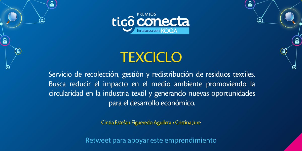 conectaPY's tweet photo. ¡Finalista #PremiosTigoConecta!

Yo apoyo a #Texciclo✨

#MovamosAlMundo https://t.co/7U1nwfAuLi