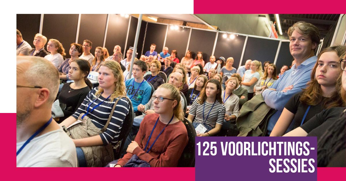 𝟭𝟮𝟱 𝗩𝗼𝗼𝗿𝗹𝗶𝗰𝗵𝘁𝗶𝗻𝗴𝘀-𝘀𝗲𝘀𝘀𝗶𝗲𝘀
✔Interessegebied Voorlichting op MBO, HBO en WO
✔Sterke Punten Trainingen
✔Studiekeuze-sessies over hoger onderwijs en buitenland
Bekijk hier het programma
onderwijsbeurs.nl/nl/programma

#onderwijsbeurs #studiekeuze #ijsselhallen