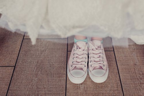 Comfort is key on your wedding day. So if heels aren't your style why not pimp up your pumps?! Michaela's are pink glitter. See page 39 of the current issue - yourcheshiremerseyside.wedding/buy-a-copy

Image courtesy of <a href="/c_shoesmith/">Chelsea Shoesmith</a> chelseashoesmith.co.uk #weddingheels #shoesdaytuesday #wedding