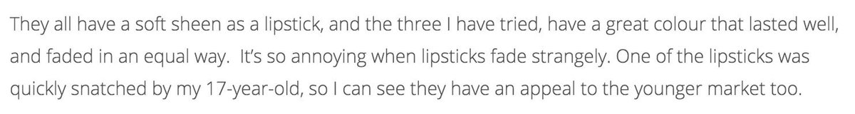 Odylique's tweet image. A little snippet of @AmandaCotting 's blog we feature in ❤️She agrees that our colour is long lasting and nourishing !!🎉 #lipstickreview #organiclipstick #fairtradelipstick

Read the full article here:

theanamumdiary.co.uk/2019/09/26/new…