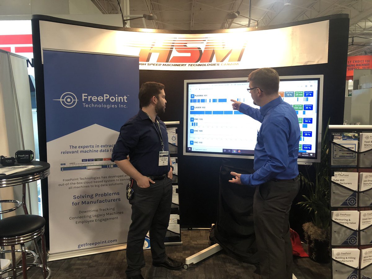getfreepoint's tweet image. Talking with another guest at #CMTS2019 to showcase the #thefreepointdifference with #ShiftWorx #technology #tradeshow