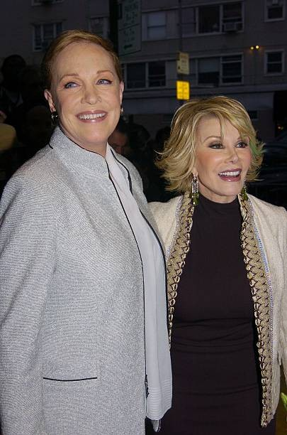 Happy birthday to the legendary Julie Andrews! Here are Julie and Joan at the Shrek premiere in 2004. 
