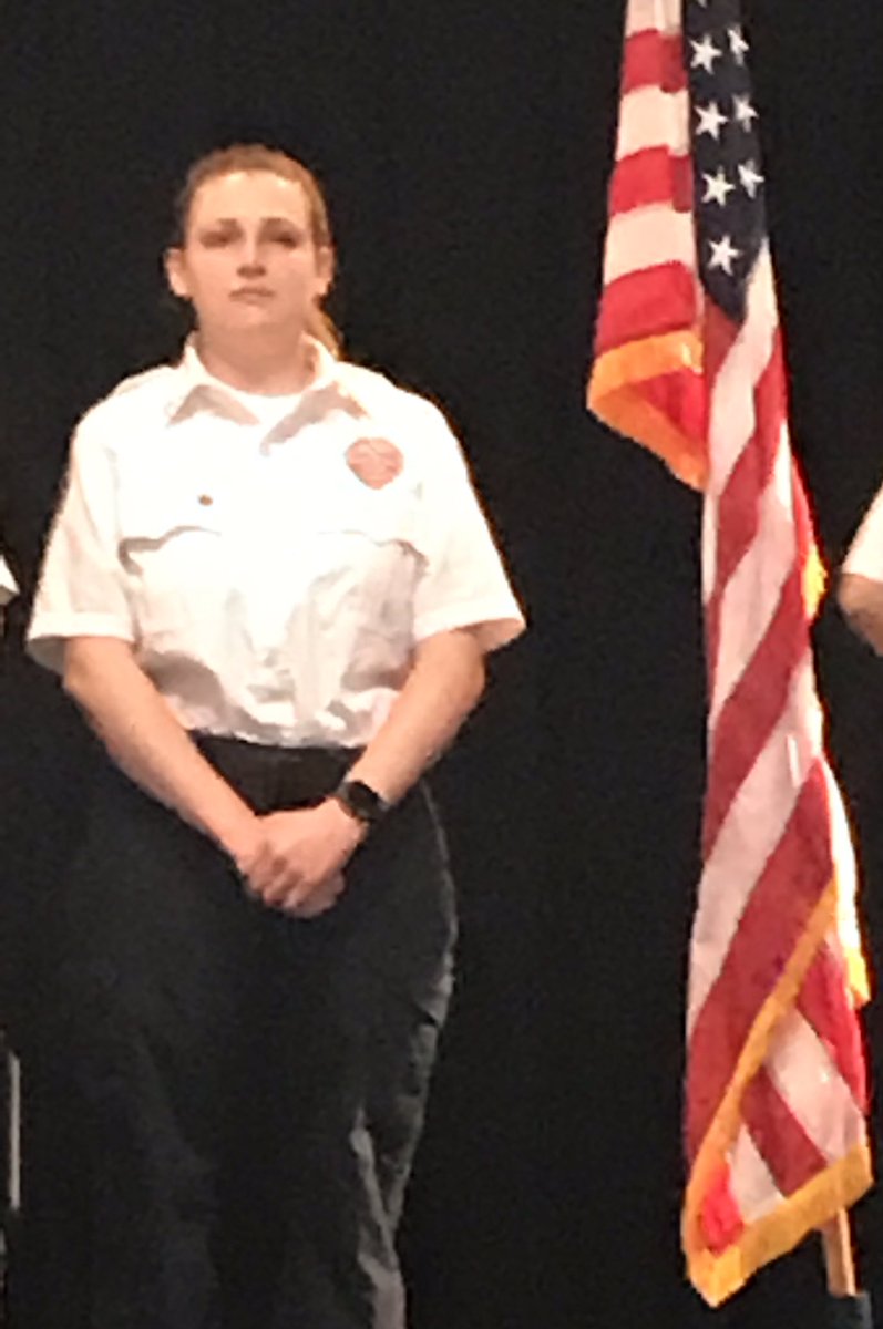 MAI_HardyMath's tweet photo. The MAI is so proud of this young lady. She was pinned an EMT Lieutenant Officer and the Star of Life.  @MAICenturions @MAI_Principal @MAICounselor https://t.co/13CrJ0q1ir