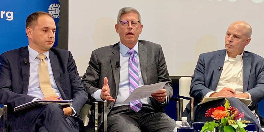 RTX_News's tweet photo. Our Bob Canty says nations need to join forces in #space to stay ahead of rising costs and strategic threats during the @AtlanticCouncil's space cooperation panel. Learn more about our #ideasinorbit. https://t.co/KHT3ZnNyPp https://t.co/U2nPyRSJtp