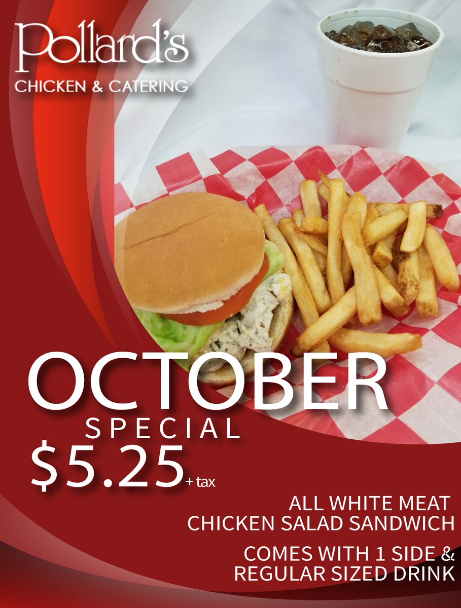 PollardsChicken's tweet image. Make room for our October Special, starting today!