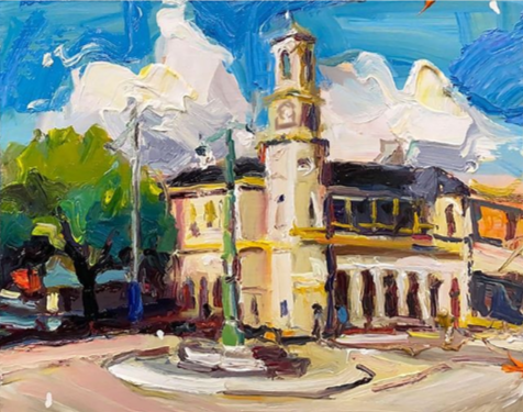 RClaremont's tweet photo. Beechworth is going to be my new home I think. Now that I have seen it in spring. Liked it enough in winter. #Springtime is blossom heaven. I walked and the blossom rain fell.
“Old Post Office, Beechworth”, 15X20cm, oil on board. #gallery #interiordesign #Beechworth https://t.co/At8vOmiFnb