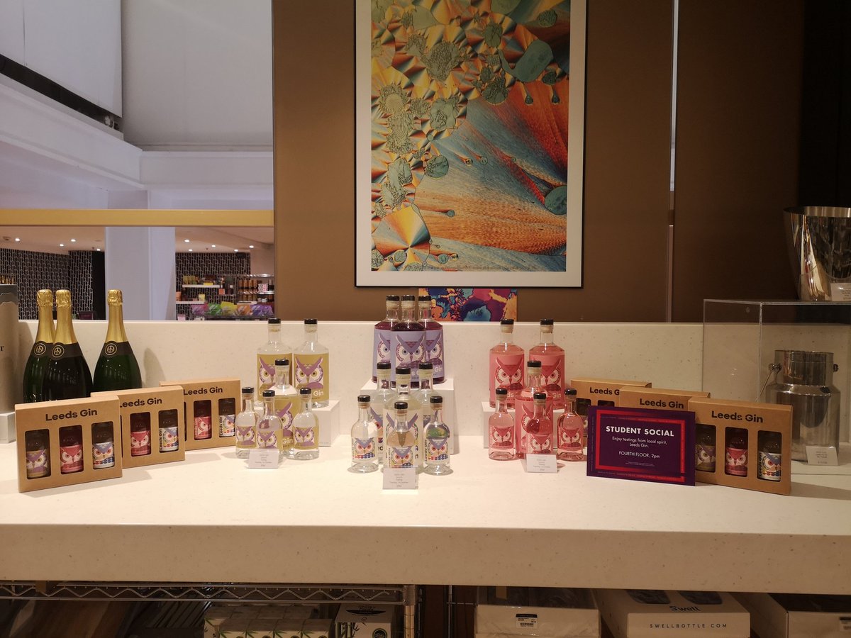 Head down to <a href="/HarveyNichols/">Harvey Nichols</a> #Leeds to try our cracking range of gins! Their Student Social is on with lots of different discounts!
#gin #leeds #madeinleeds