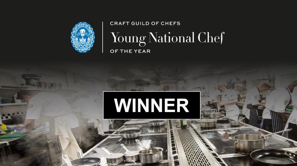 And the winner of the Young National Chef of the Year is William Keeble from <a href="/whatley_manor/">Whatley Manor</a> #YNCOTY
