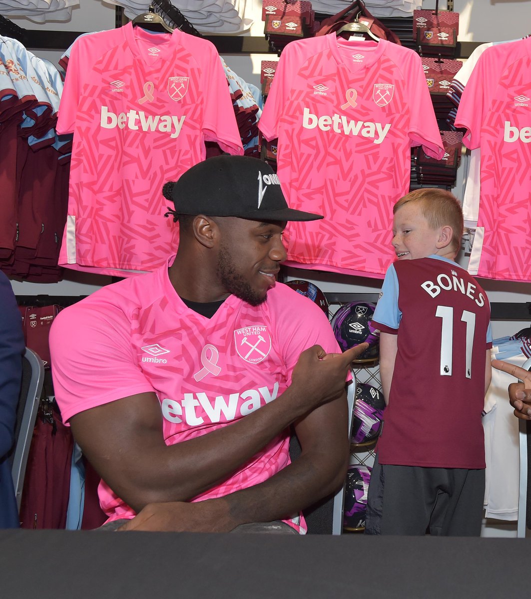 pink west ham shirt