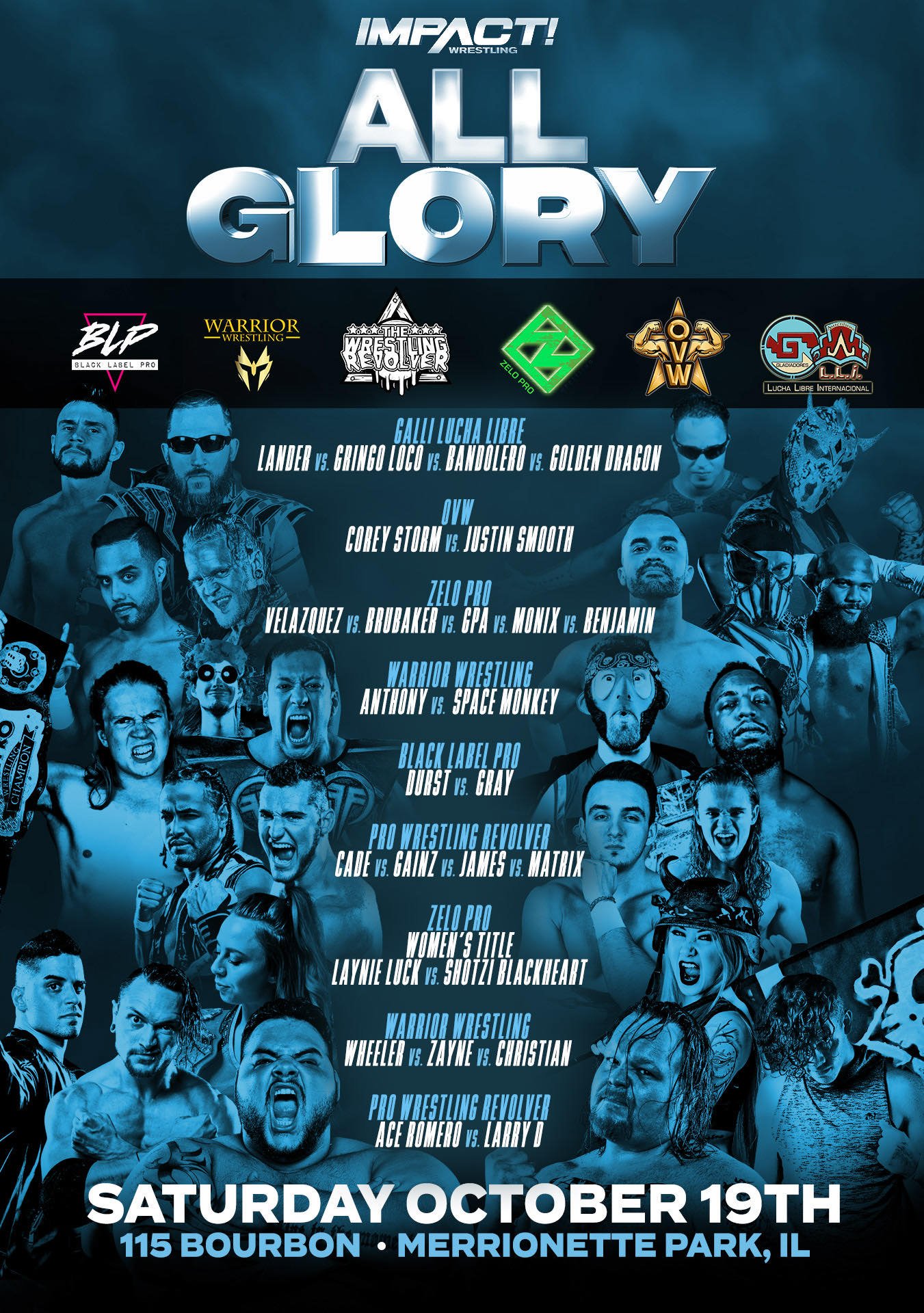 BUSY BOUND FOR GLORY WEEKEND FOR IMPACT WRESTLING, COMPLETE SCHEDULE