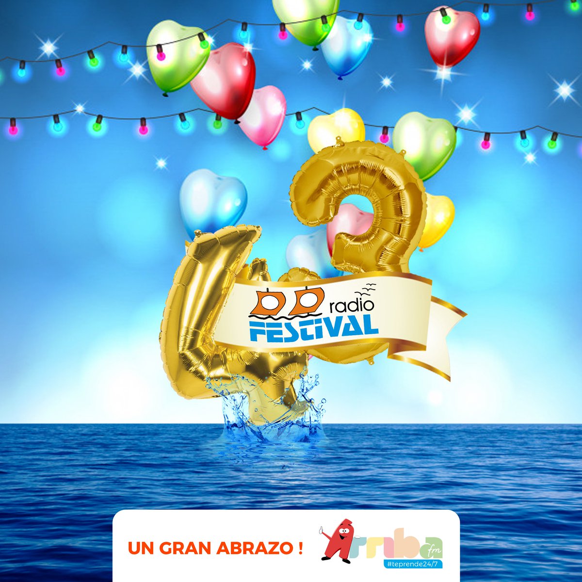 Cómo no ibamos a decir PRESENTE! En este dia tan especial... si nuestros amigos, la #numberone de la quinta región está de #aniversario ! Felicidades a la querida <a href="/radio_festival/">Radio Festival</a> por sus 43 años de vida... de parte de #ArribaFM un gran abrazo a todos ustedes. #43añosradiofestival
