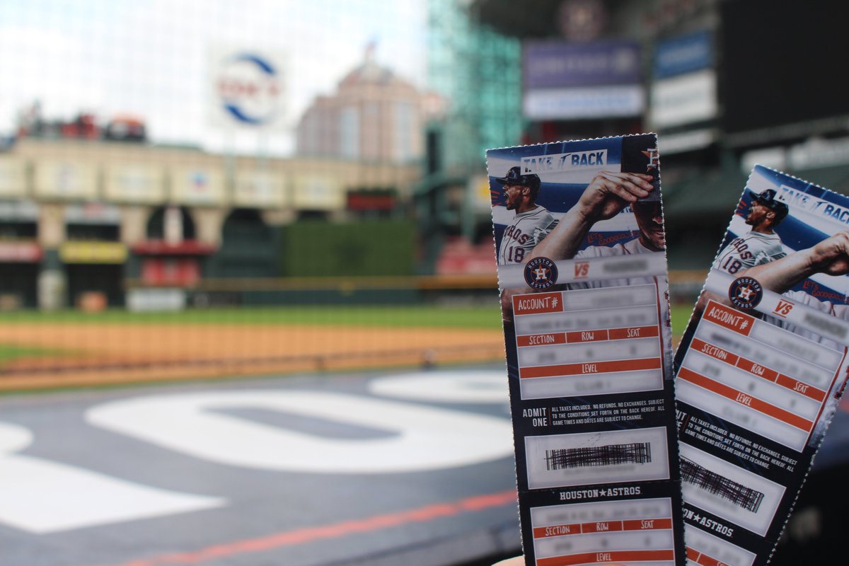 astros's tweet photo. 🚨PLAYOFF TICKET GIVEAWAY🚨
Want to attend Game 1? Here’s your shot, courtesy of DraftKings.
1) RT this post
2) Follow @DraftKings 
More info and rules: https://t.co/gToHj55ZQs https://t.co/d0g5a43CJ0